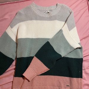Hollister Oversized Striped Sweater
